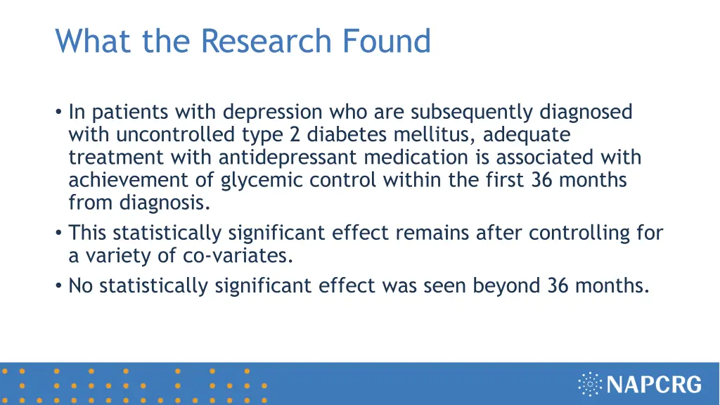 what the research found 1