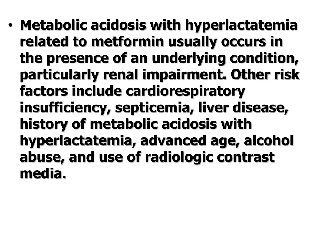 metabolic acidosis with hyperlactatemia related
