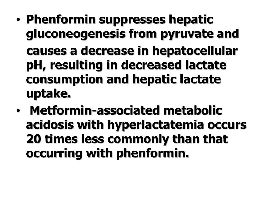 phenformin suppresses hepatic gluconeogenesis