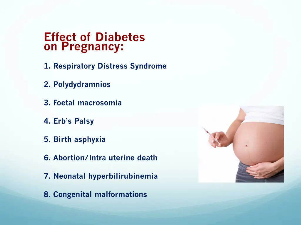 effect of diabetes on pregnancy