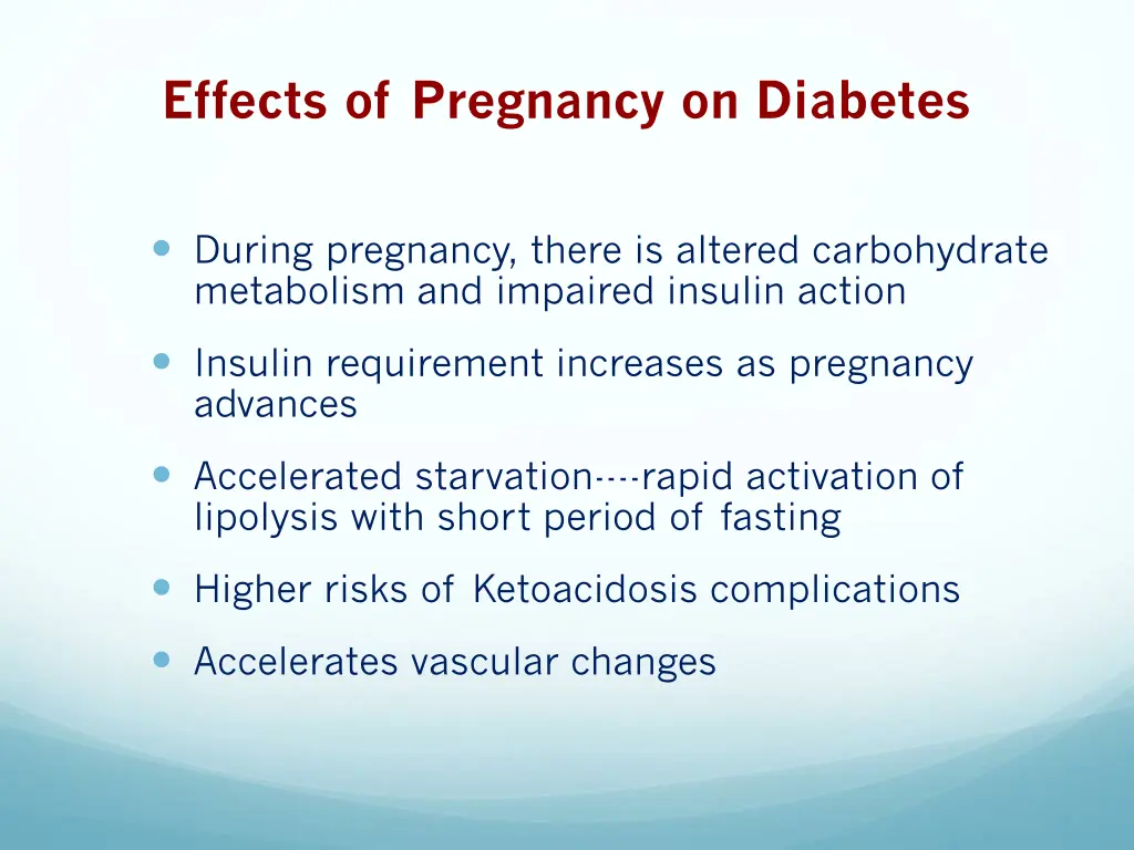 effects of pregnancy on diabetes