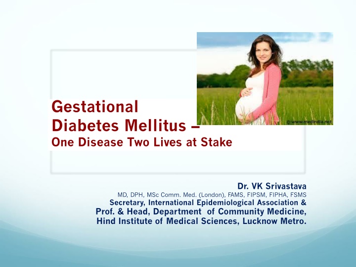 gestational diabetes mellitus one disease