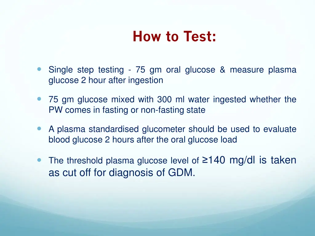 how to test