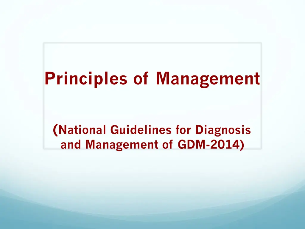 principles of management