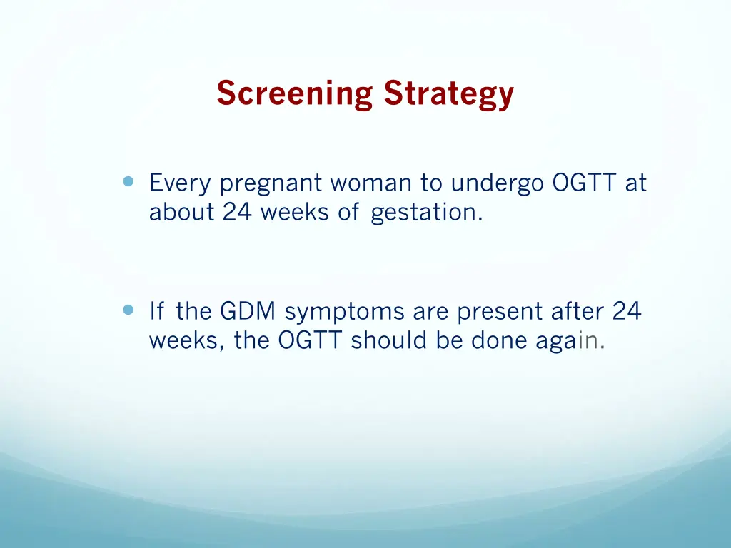 screening strategy