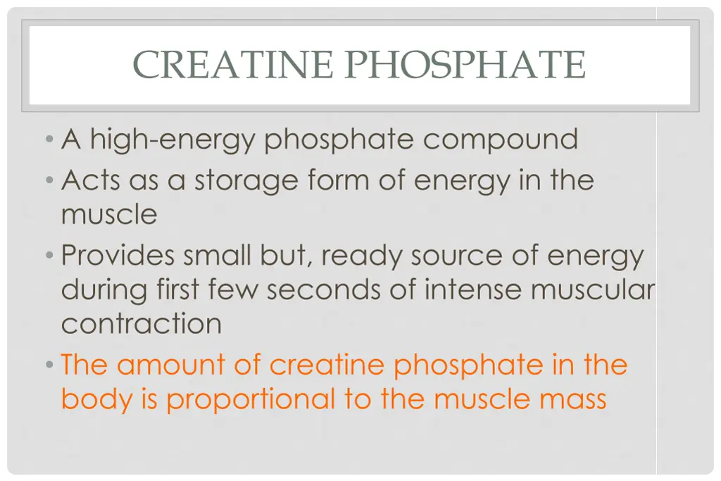 creatine phosphate
