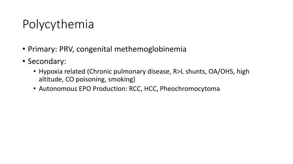 polycythemia