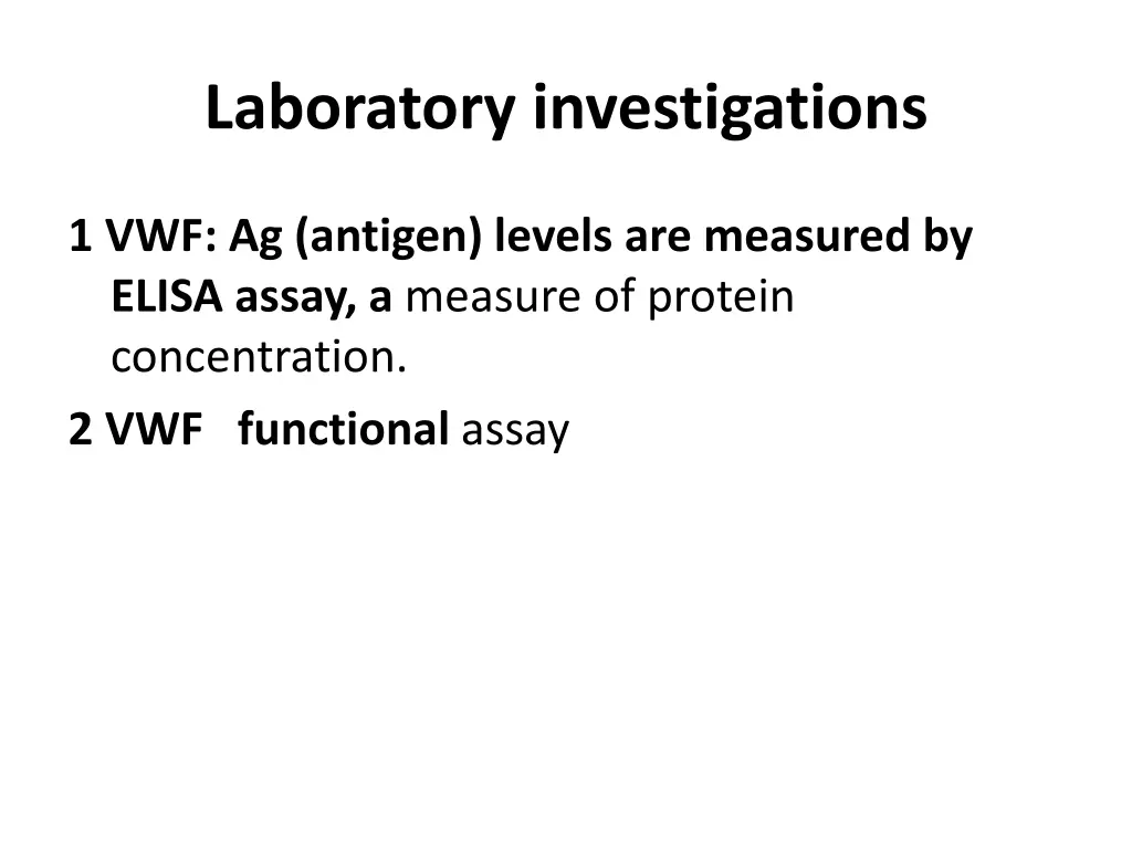 laboratory investigations