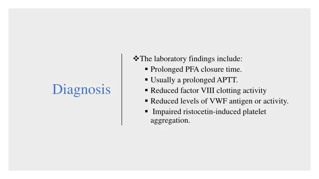 the laboratory findings include prolonged