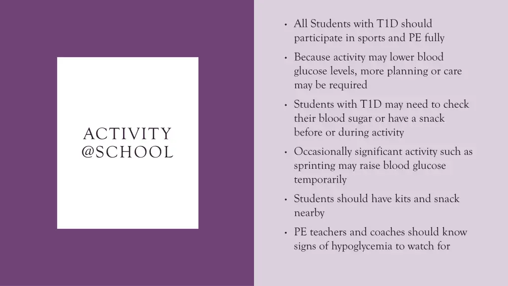 all students with t1d should participate