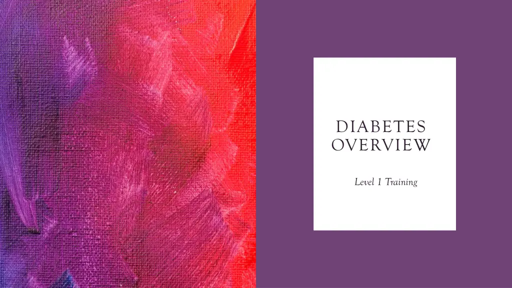 diabetes overview