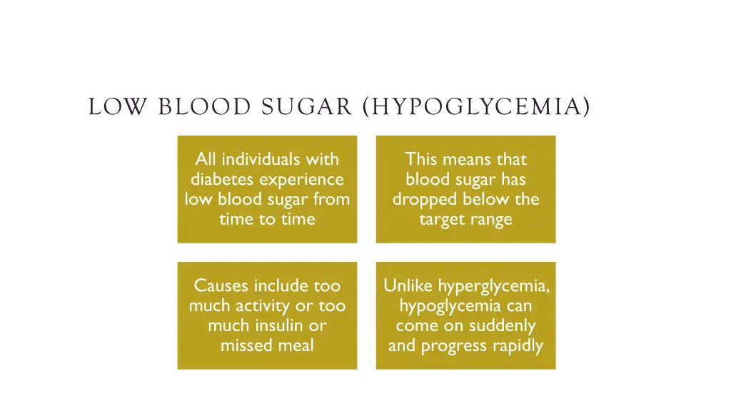 low blood sugar hypoglycemia