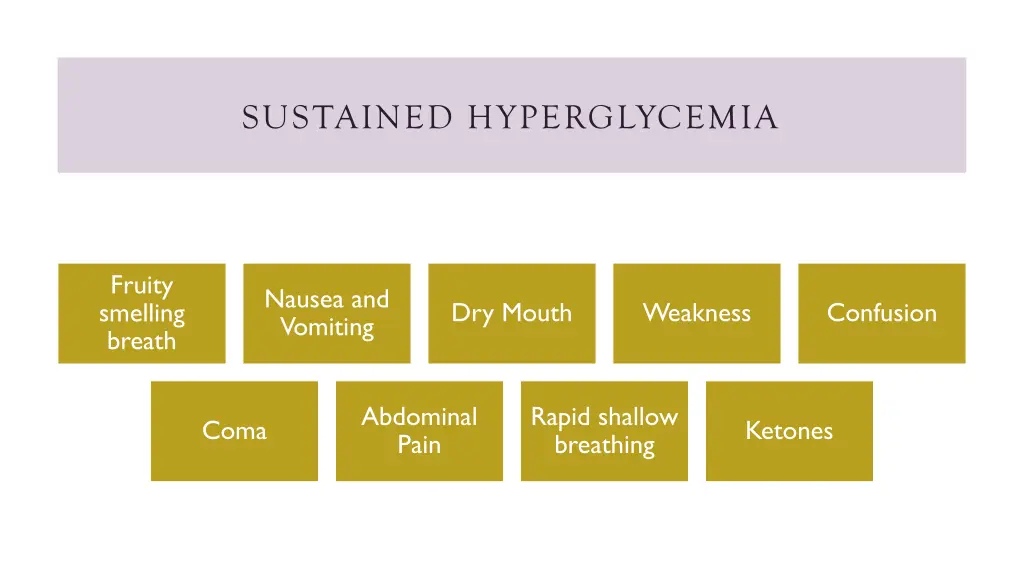 sustained hyperglycemia