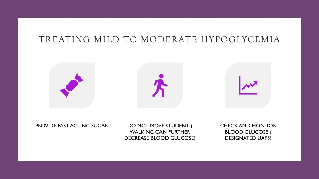 treating mild to moderate hypoglycemia