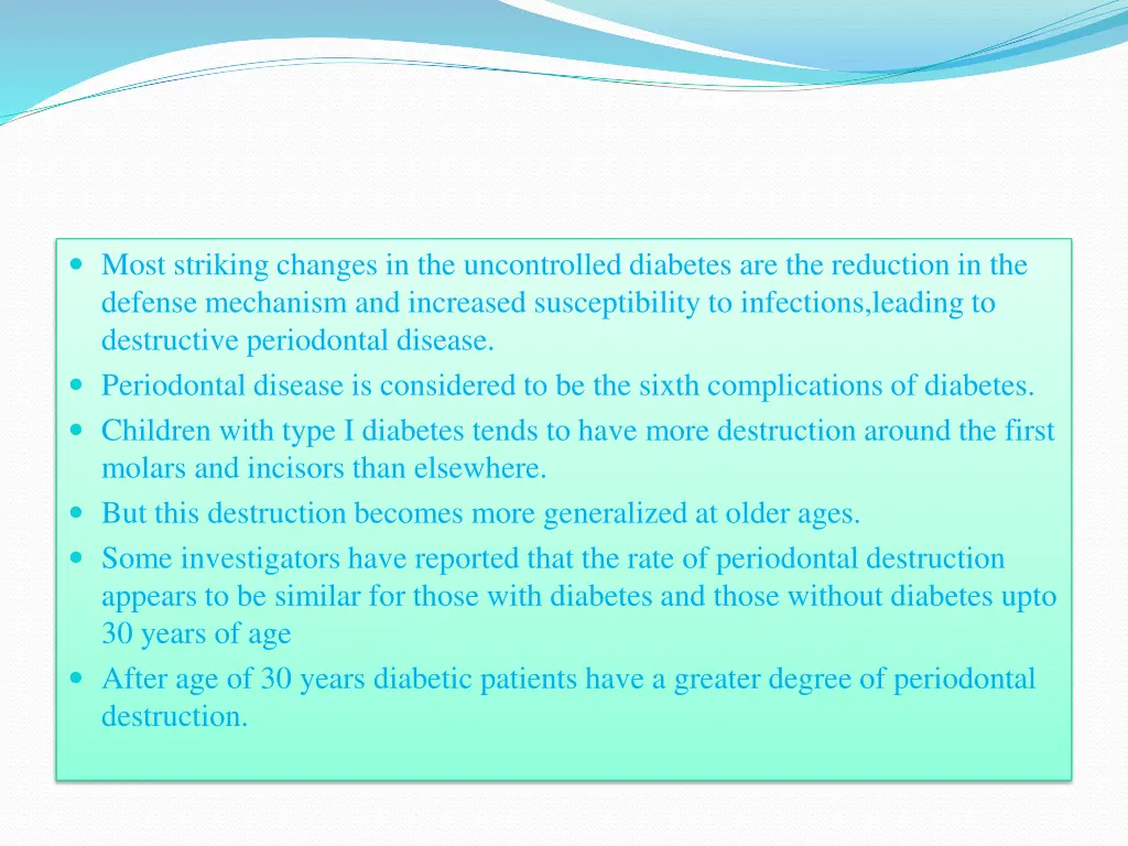 most striking changes in the uncontrolled