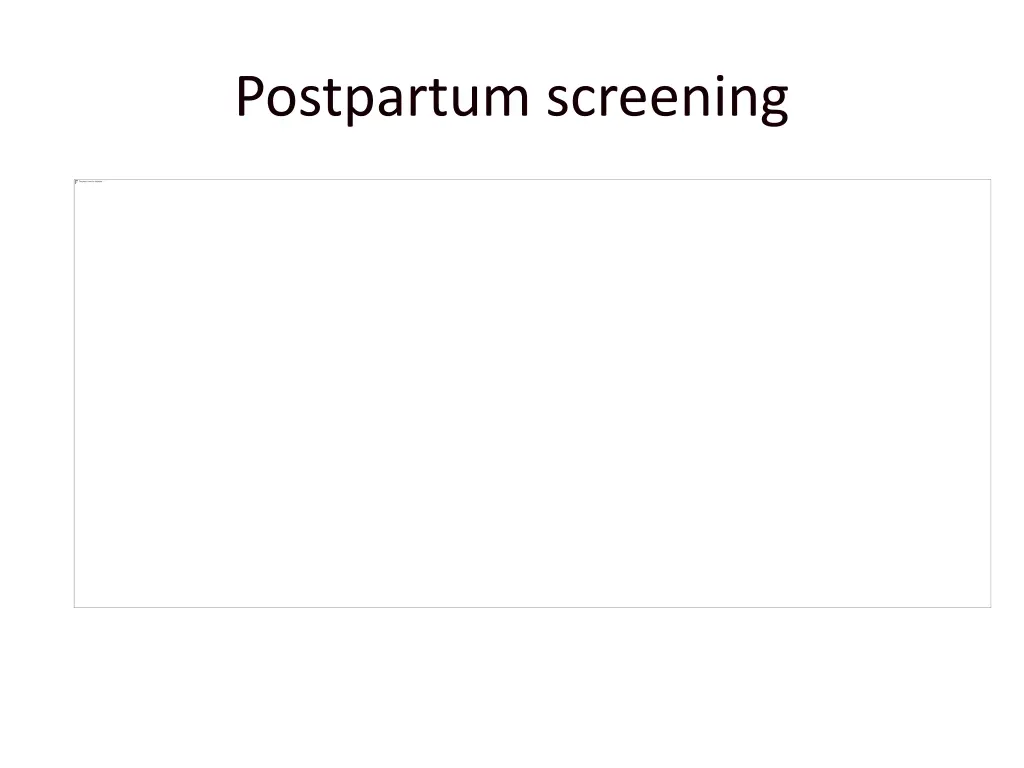 postpartum screening