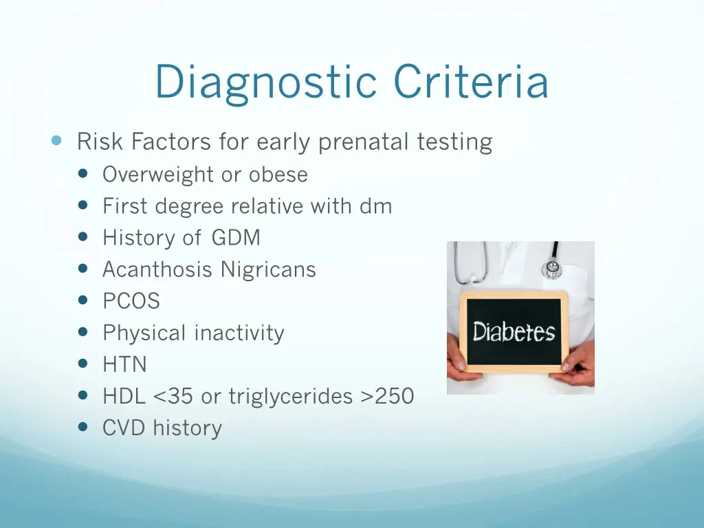diagnostic criteria