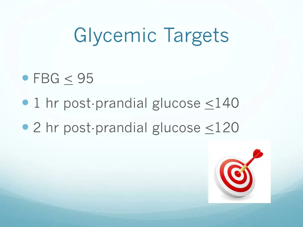 glycemic targets