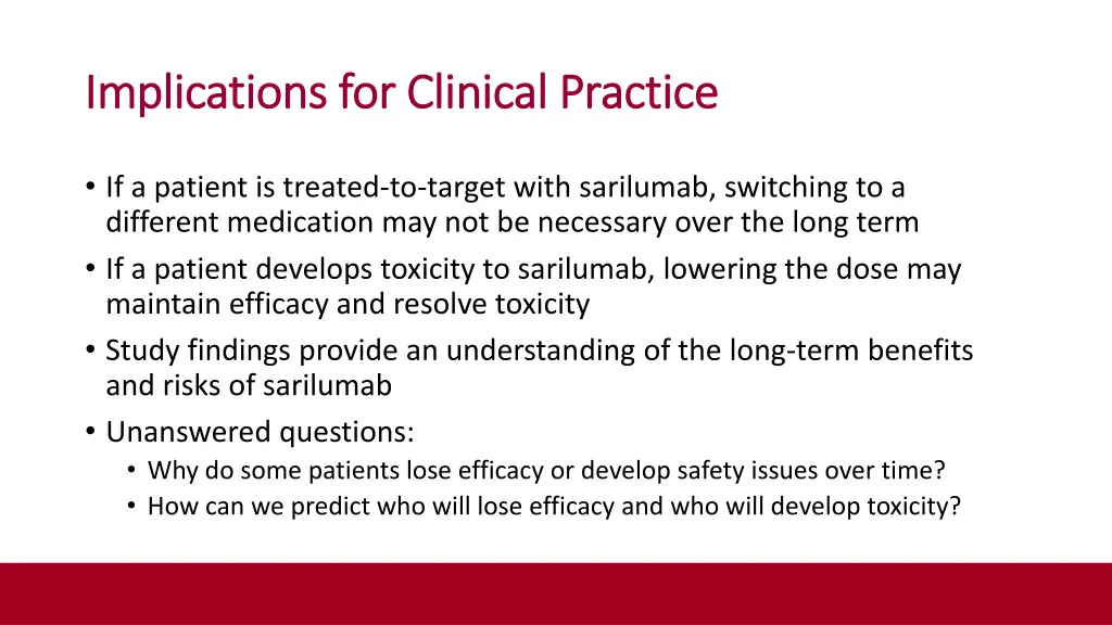 implications for clinical practice implications 1