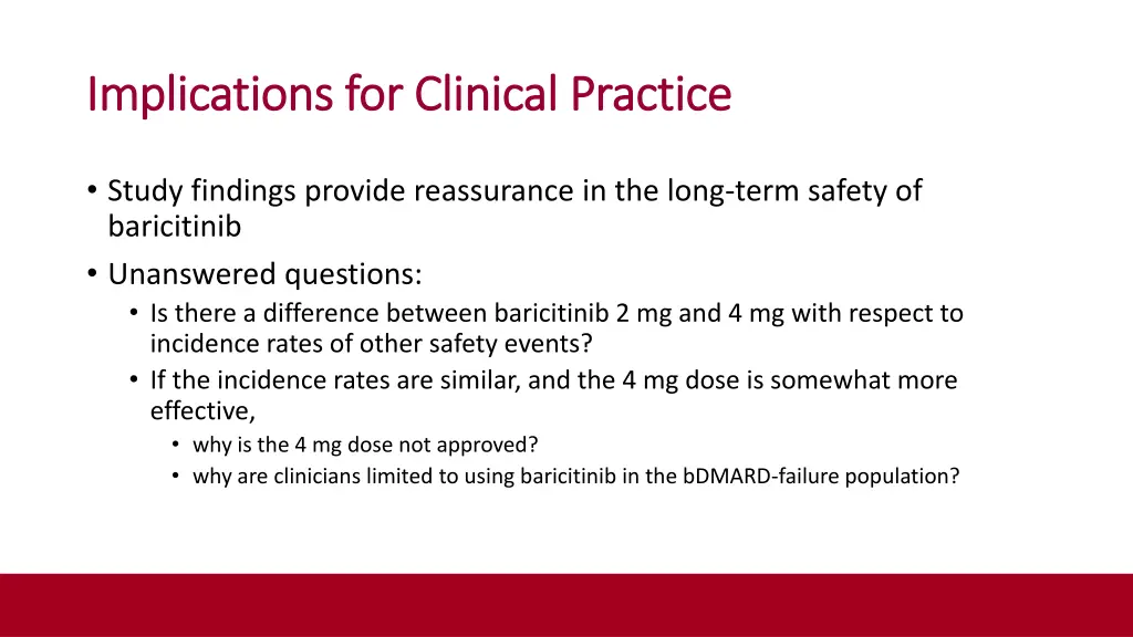 implications for clinical practice implications 2