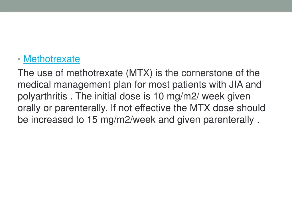 methotrexate the use of methotrexate
