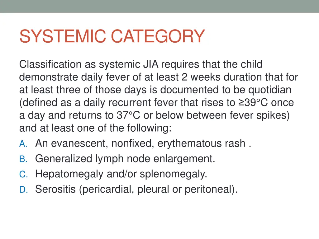 systemic category