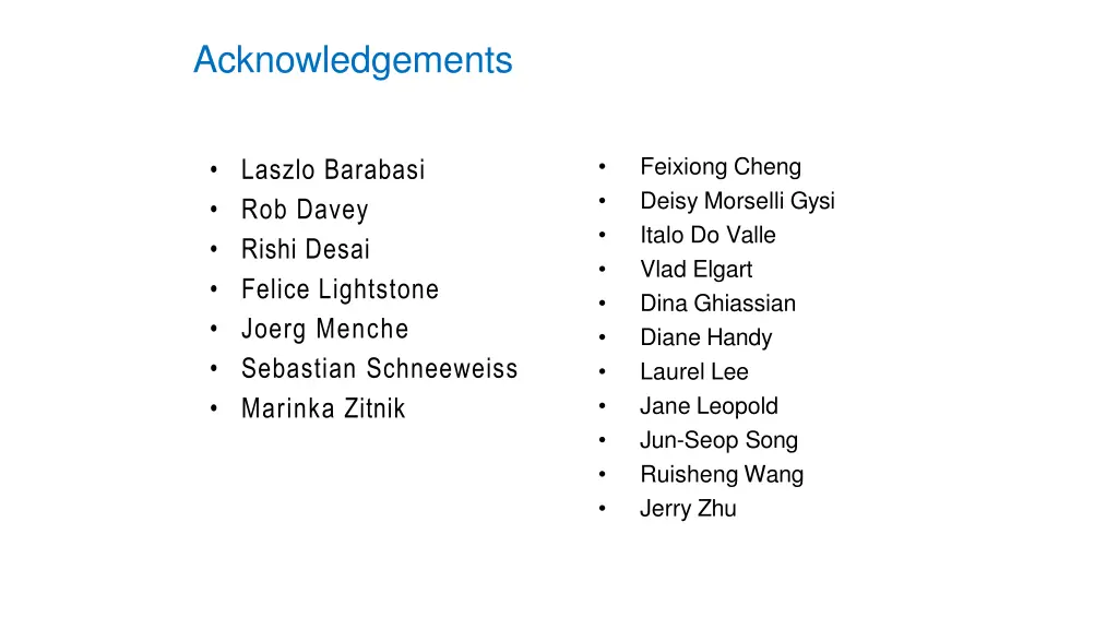 acknowledgements