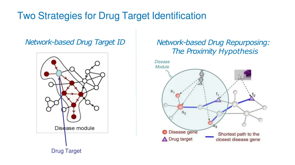 two strategies for drug target identification