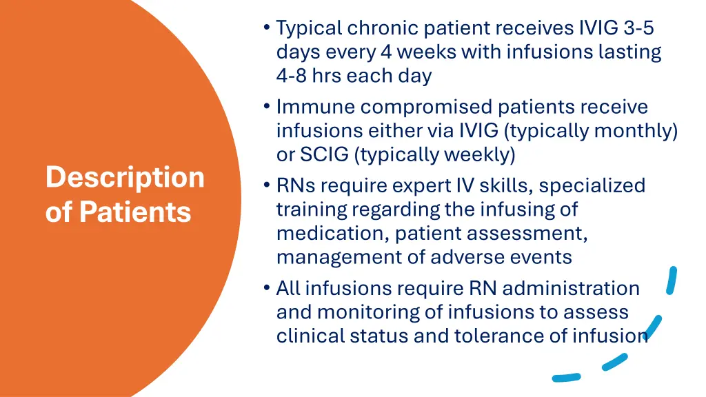 typical chronic patient receives ivig 3 5 days