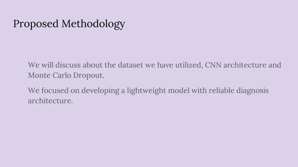 proposed methodology