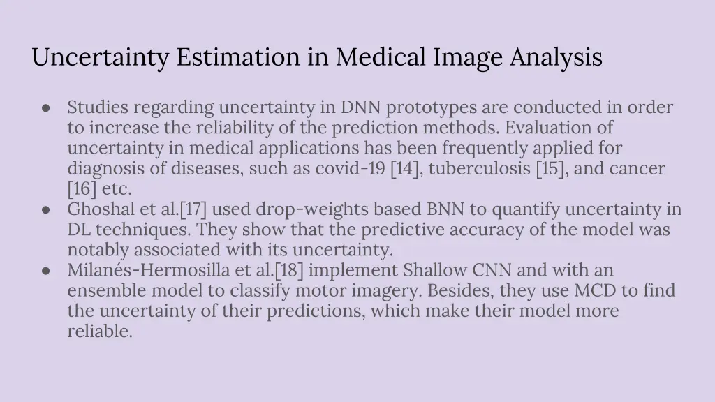 uncertainty estimation in medical image analysis