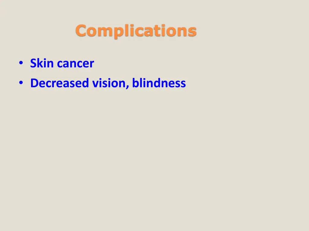 complications