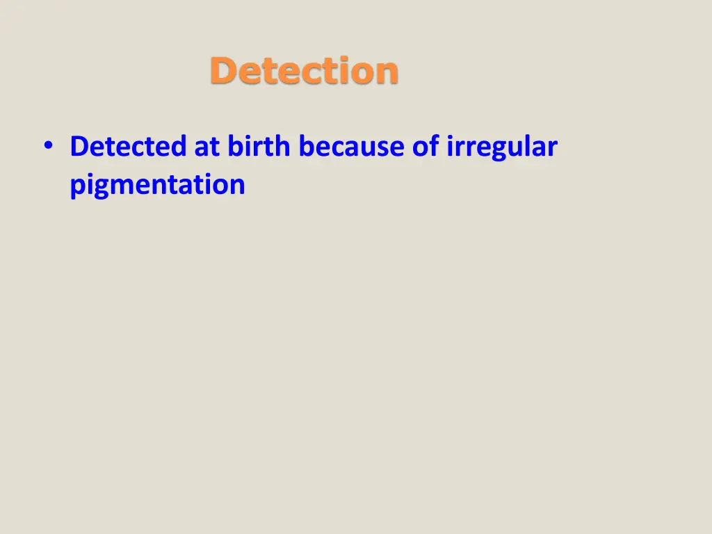 detection
