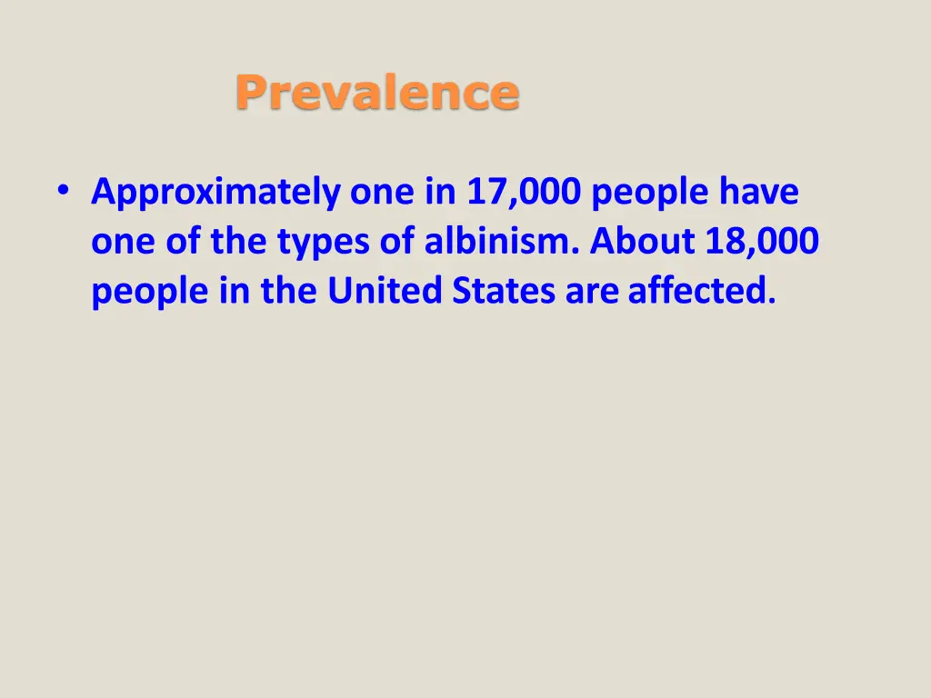 prevalence