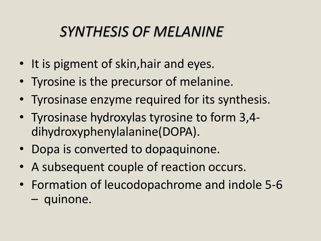 synthesis of melanine