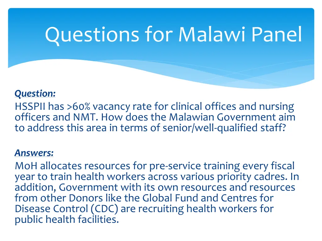 questions for malawi panel 20