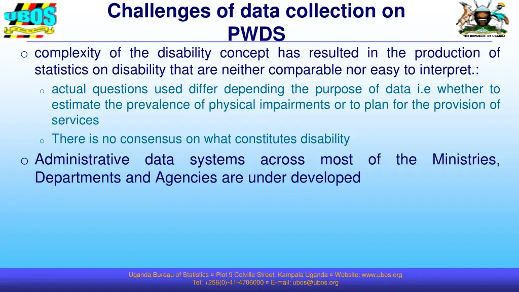 challenges of data collection on pwds