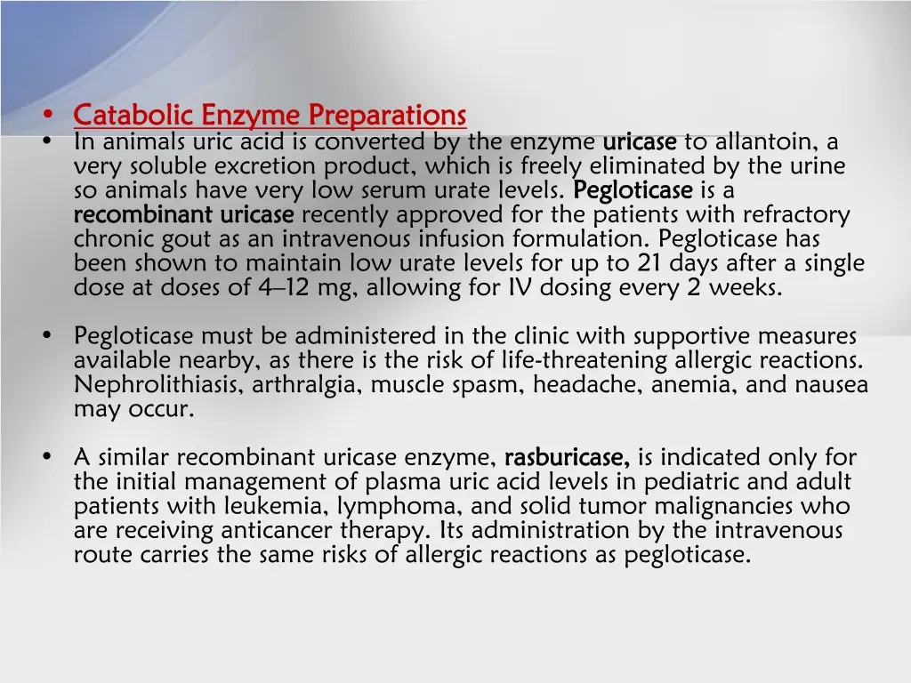 catabolic enzyme preparations catabolic enzyme