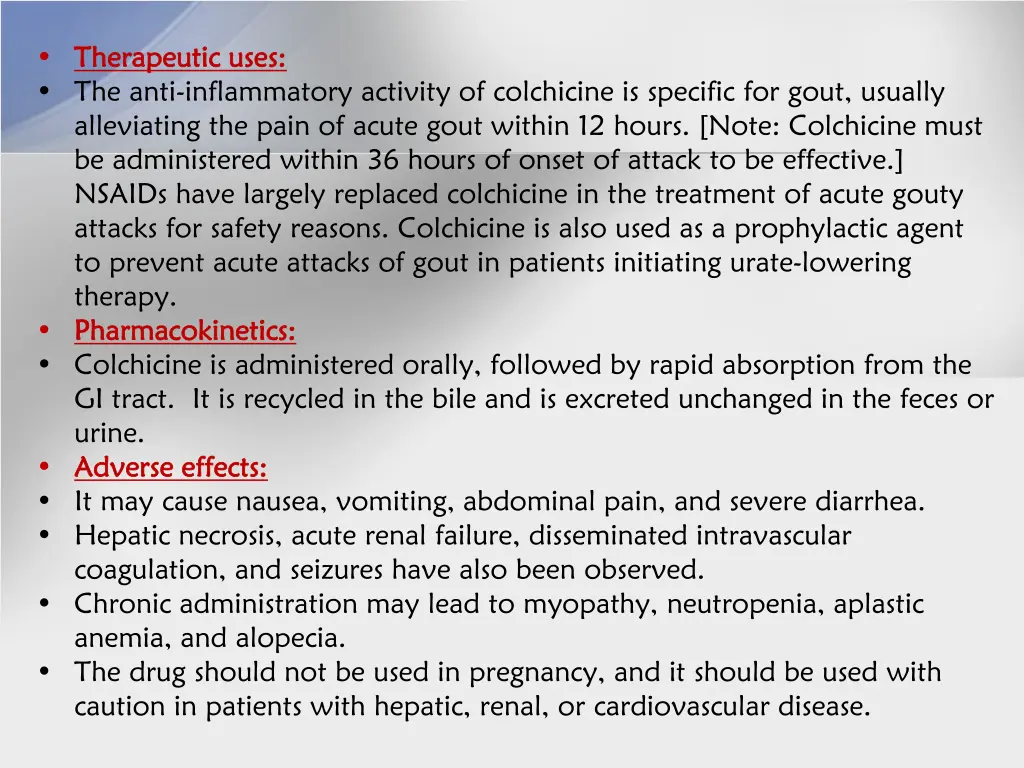 therapeutic uses therapeutic uses the anti