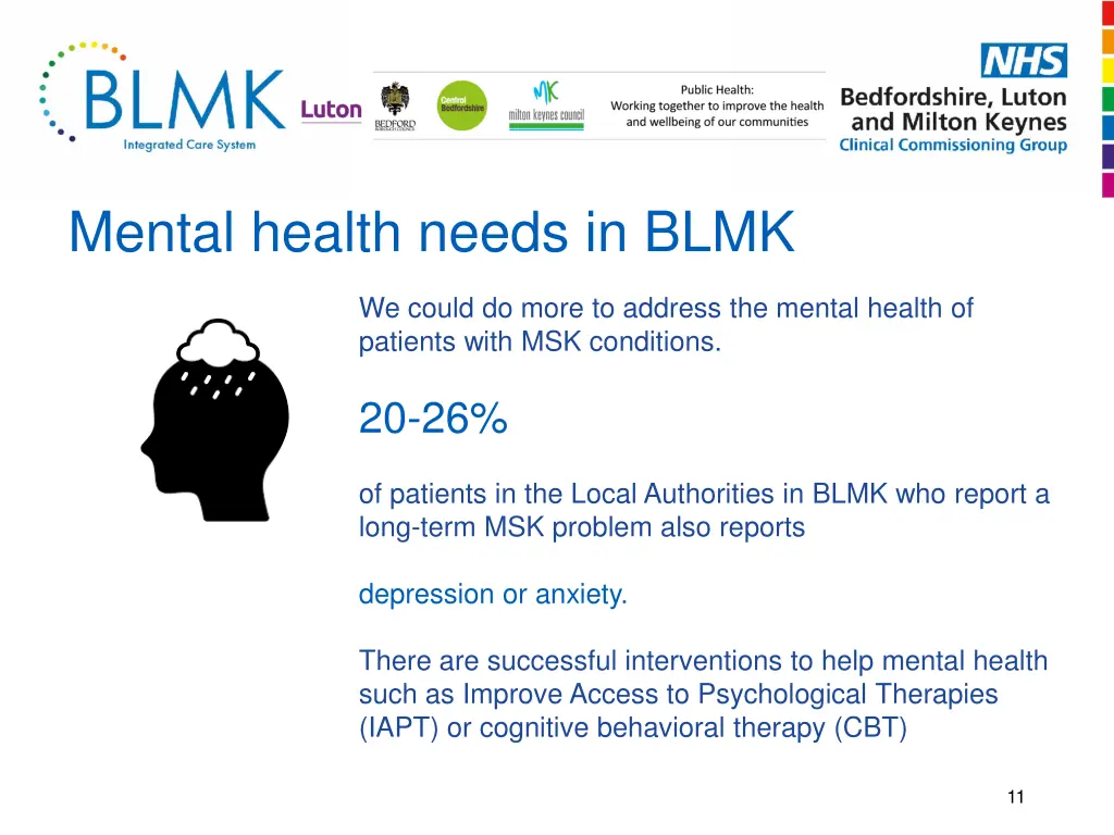 mental health needs in blmk