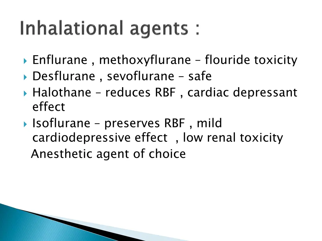enflurane methoxyflurane flouride toxicity