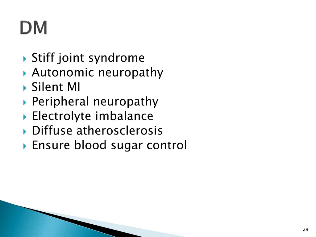 stiff joint syndrome autonomic neuropathy silent
