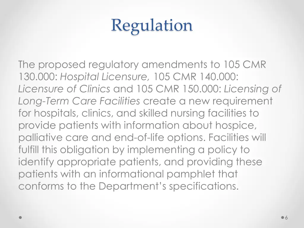 regulation