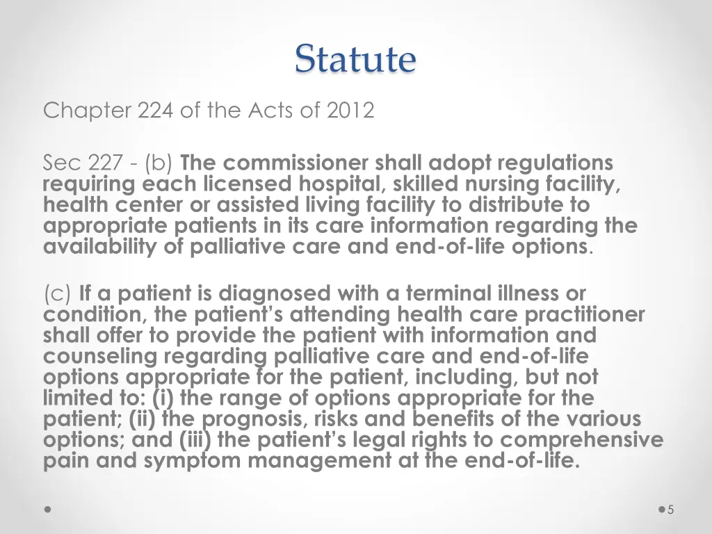 statute