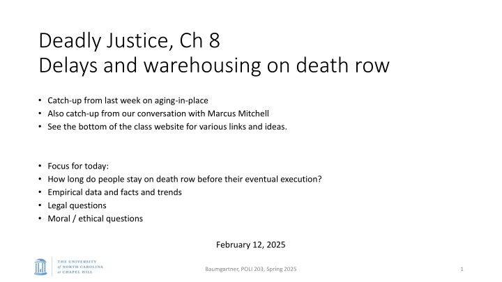 deadly justice ch 8 delays and warehousing