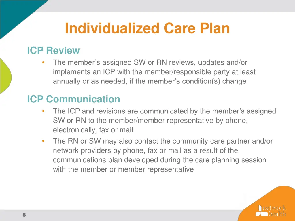 individualized care plan