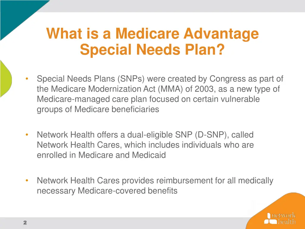 what is a medicare advantage special needs plan