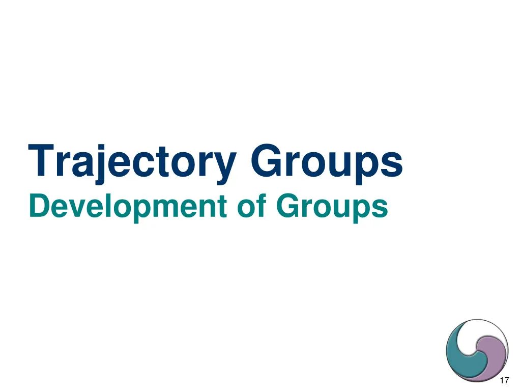 trajectory groups development of groups