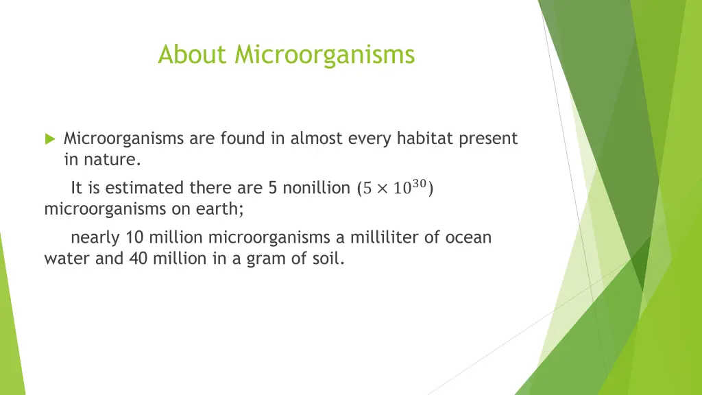 about microorganisms