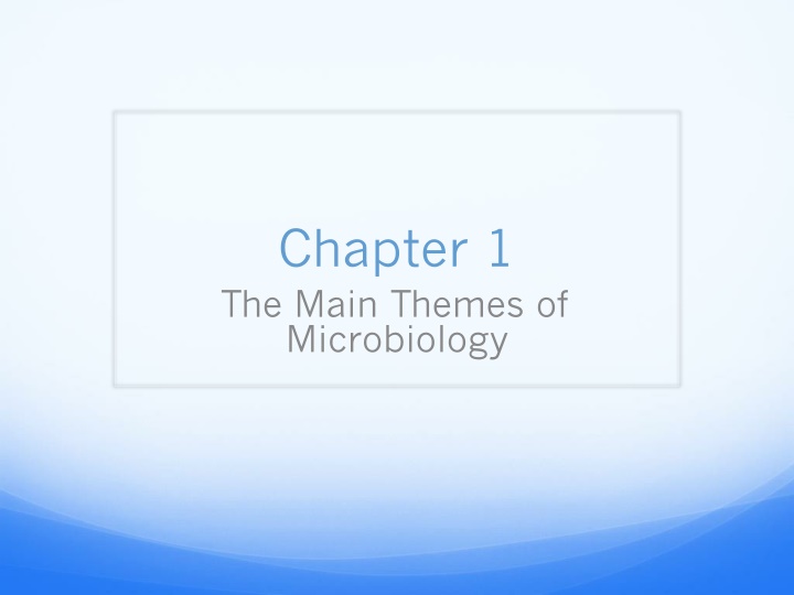 chapter 1 the main themes of microbiology